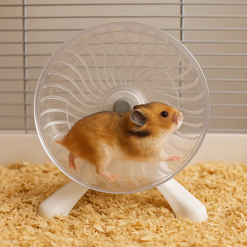 Roda Silenciosa de Exercício para Hamsters