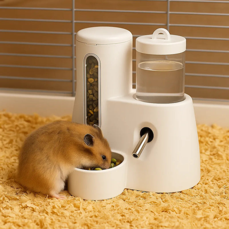 Alimentador e Bebedouro 2 em 1 para Hamsters