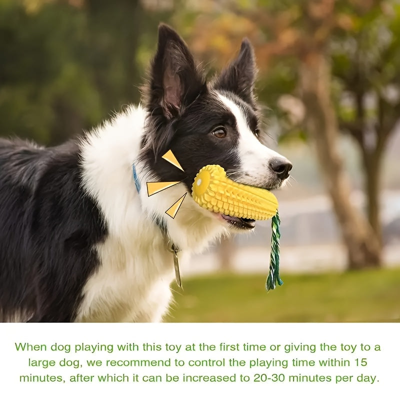 Barkly ChewCorn™ – Brinquedo de mastigar resistente e barulhento para mastigadores agressivos (todas as raças)