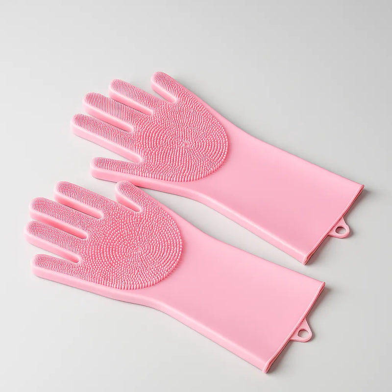 Luva de Limpeza e Banho Pet em Silicone — Resistente ao Calor