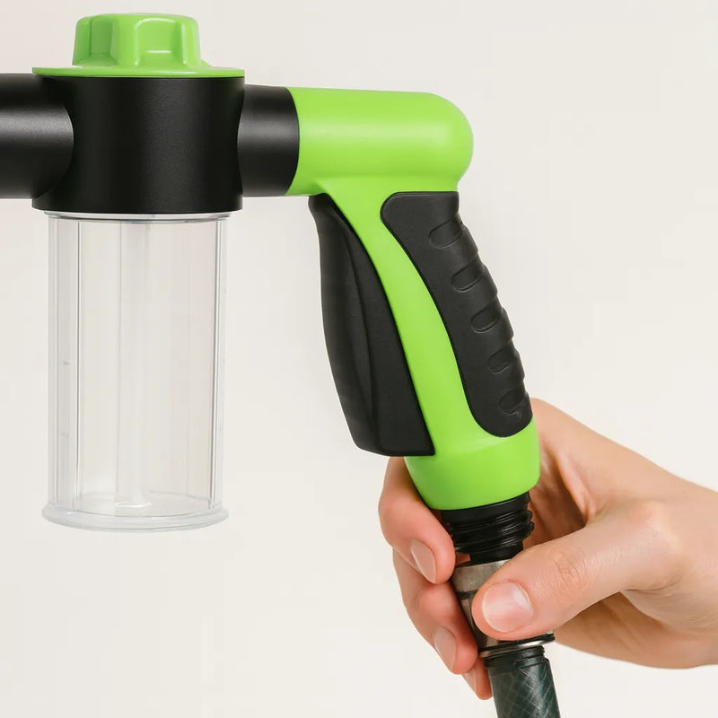 Ponta de Mangueira com Dispenser de Sabão para Banho Pet