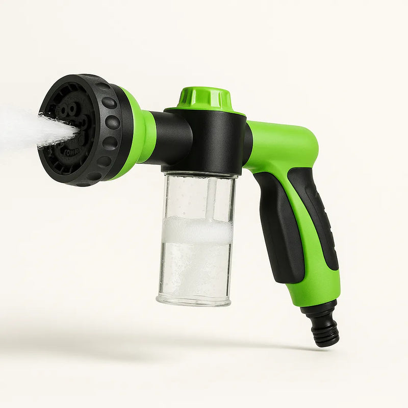 Ponta de Mangueira com Dispenser de Sabão para Banho Pet