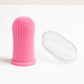 Escova de Dentes 360° para Pets com Estojo — Silicone Macio Antibacteriano