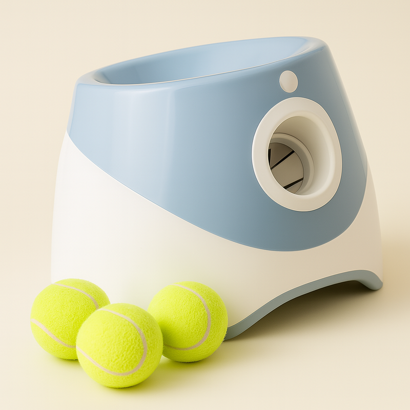 Lançador Automático de Bolas de Tênis para Cães