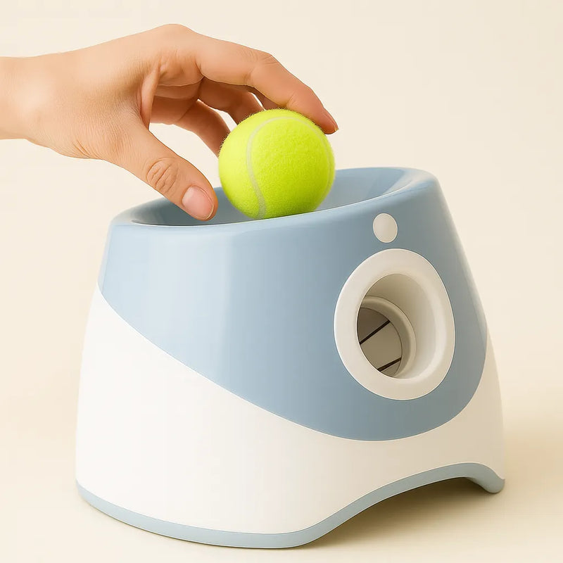Lançador Automático de Bolas de Tênis para Cães