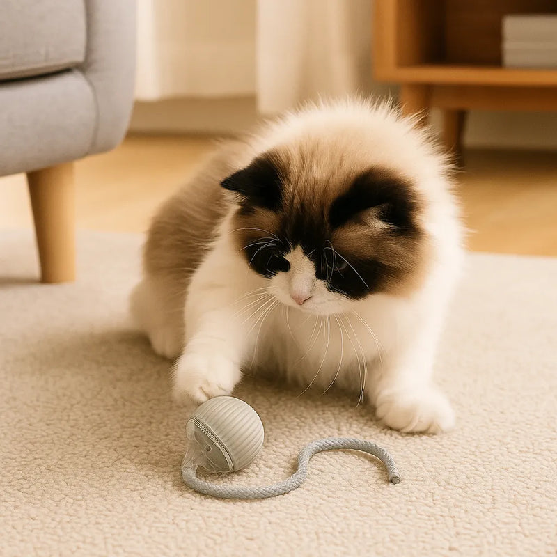 Bola Inteligente Recarregável para Gatos e Filhotes