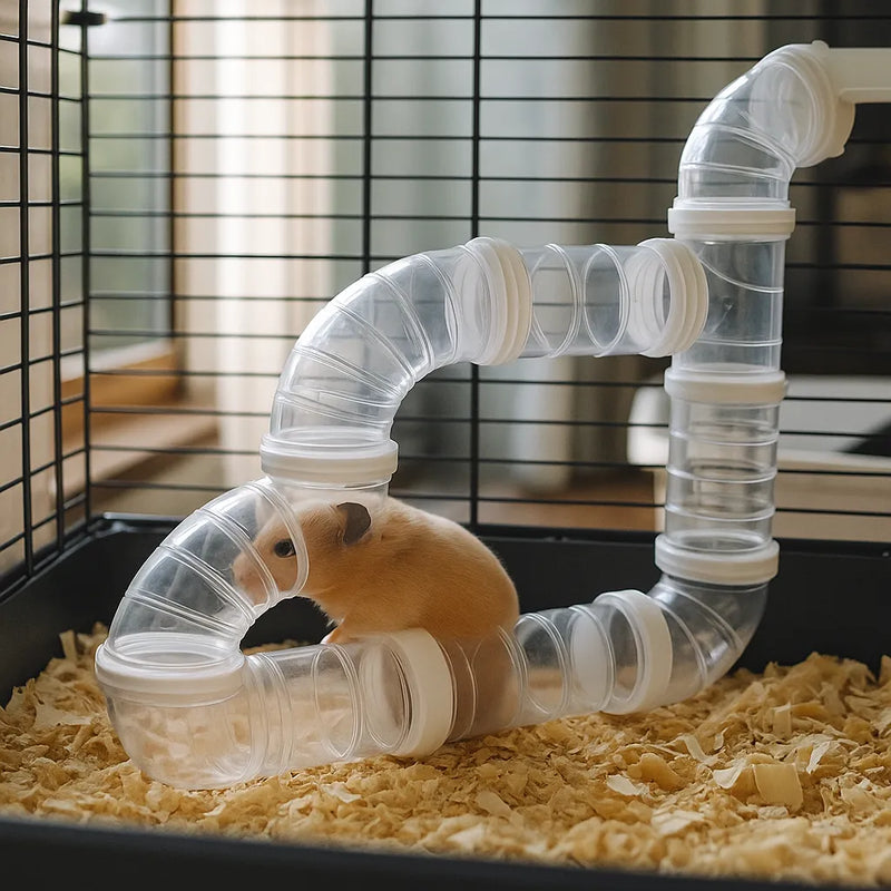 Túnel Modular Interativo para Pequenos Roedores