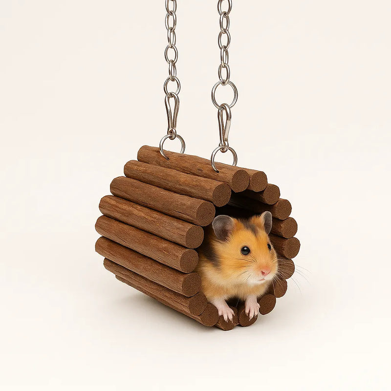 Túnel de Suspensão Natural para Hamsters