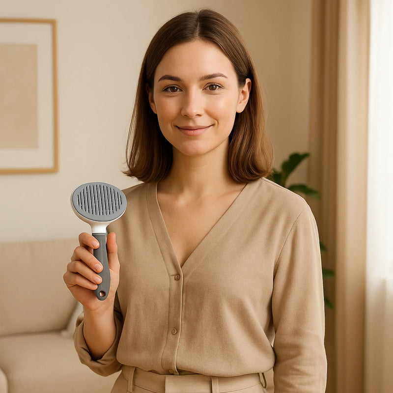 PeloFim™ — Escova Autolimpante Premium que Cuida do Pelo e do Bem-Estar do seu Pet